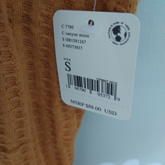 NWT Free People JUICY Canyon Moon Cowl Neck Crossover Open Back Sweater Top - Picture 9 of 13